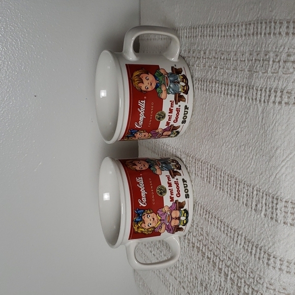 Vintage 1993 Campbell's Soup mugs, coffee mugs, holds 14 fluid oz, by Westwood. - Picture 1 of 7